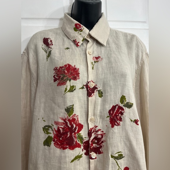 Victor Victoria women’s button down linen shirt Made in Italy - Picture 4 of 11